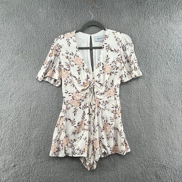 Blue Life Floral Romper Size Medium - Picture 5 of 13